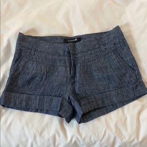 Forever 21 beachy blue linen shorts